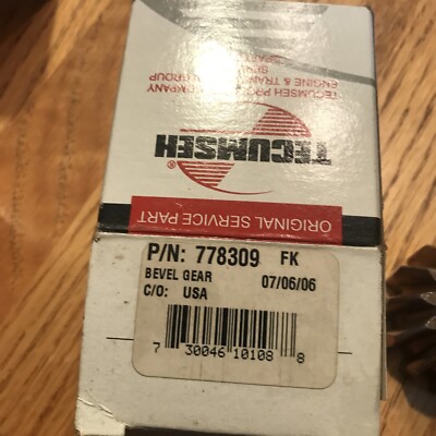 778309 Tecumseh Peerless Nos Bevel Gear