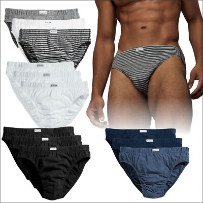 Fruit of the Loom Men's Classic Slips 3 PACK Brief Style Underwear S M L XL  2XL 