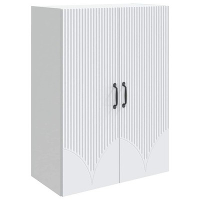 Wall-Mounted Cabinet White 66 x 34.5 x 90 cm Engineered Wood