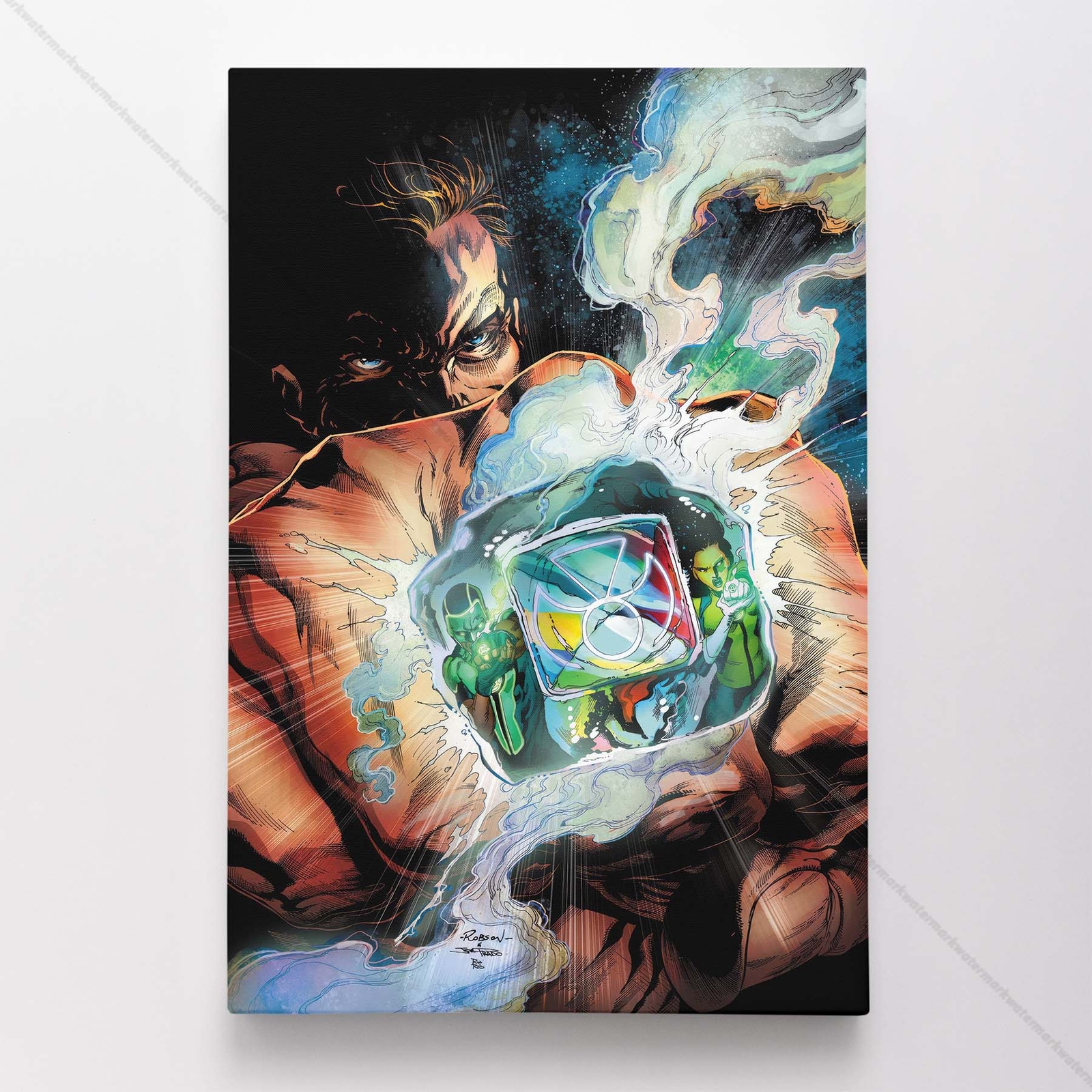 Green Latern Poster Canvas DC Comic Book Cover Art Print #40445