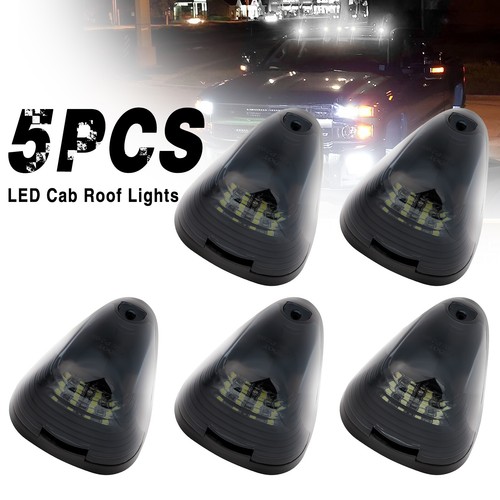 Smoked Cab Roof Marker LED Lights Kit For 99 -16 Ford F250 F350 F450  Super Duty