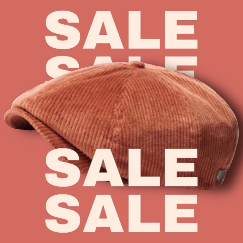 Brixton SchiebermÃ¼Tze Gr.56 CordmÃ¼Tze Brood Snap Cap Flatcap Hellbraun Size:S