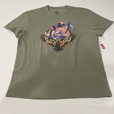 Wrangler Men's Short Sleeve The Black Crowes Graphic Band Tee 2XL