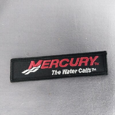 Mercury 'The Water Calls' Outboards 4 1/4'' x 1'' Advertising Patch