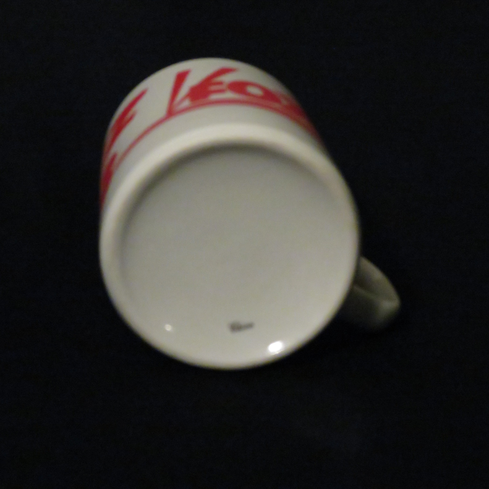 FOX TV 43 WYZZ Coffee Mug White w/ bold red letters 3 & 1/2