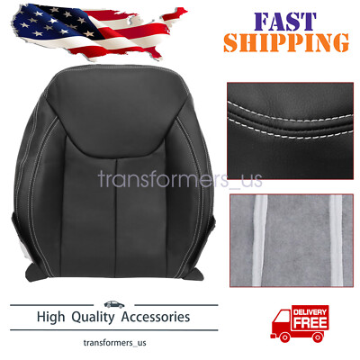 Driver / Passenger Leather Seat Cover Black For Jeep Wrangler Rubicon 2013-2017