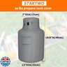 STARTWO Propane Tank Cover 20lb Gas Cover Outdoor Heavy Duty Waterproof Covers Fits Standard 20 lb Tank Cylinder Grey 13