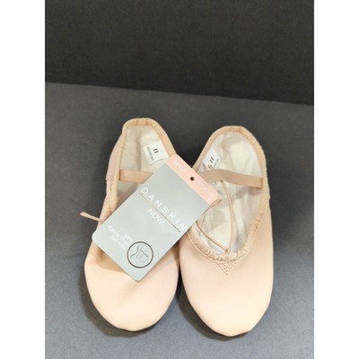 New Girl s Danskin Now Soft Pink Ballet Shoes Size 11 With tag's