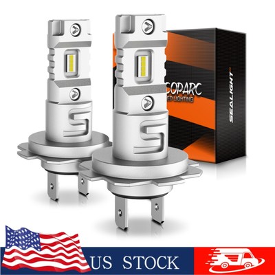 SEALIGHT H7 LED Headlight Bulb Kit 6500K Cool White High Low Beam For BMW X1 X6