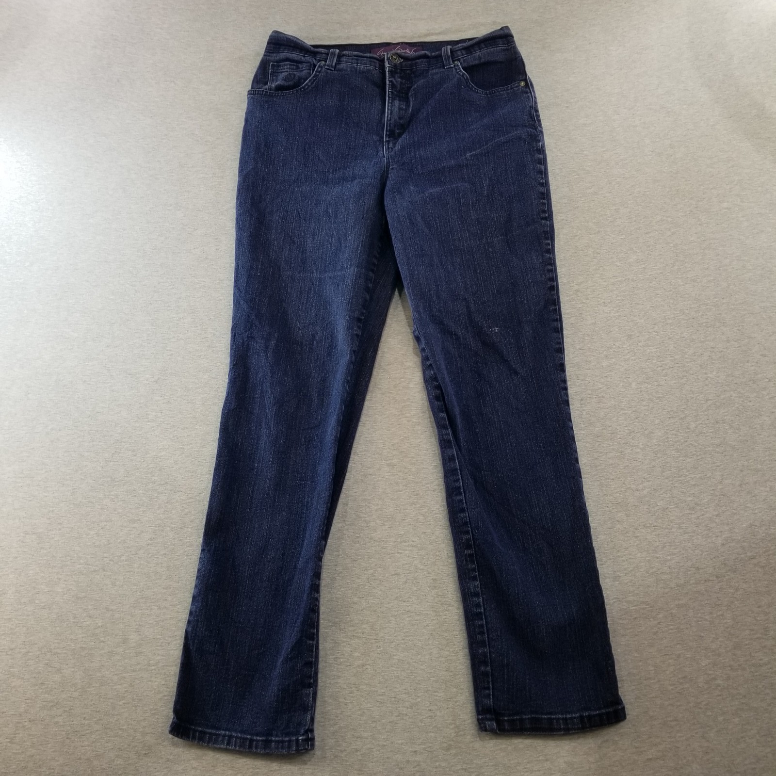 Gloria Vanderbilt Jeans Women's Sz 6 Dark Blue Wash Amanda Fit Straight Stretch