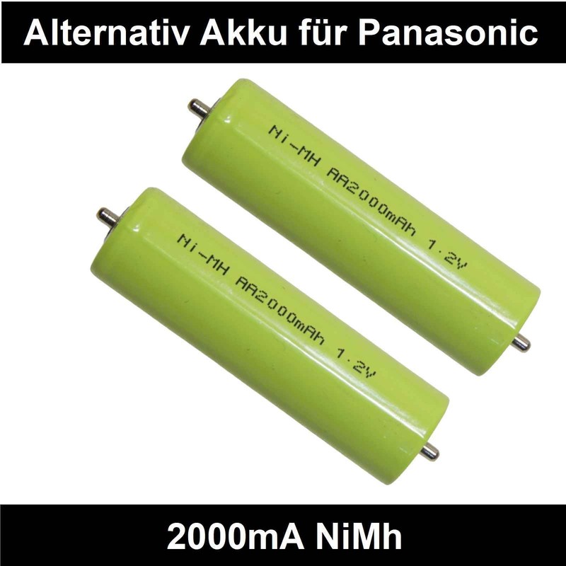Haarschneider  Akku 2000ma Nimh FÃ¼R Panasonic Er154 | Er1510 | Er1511  2 StÃ¼Ck