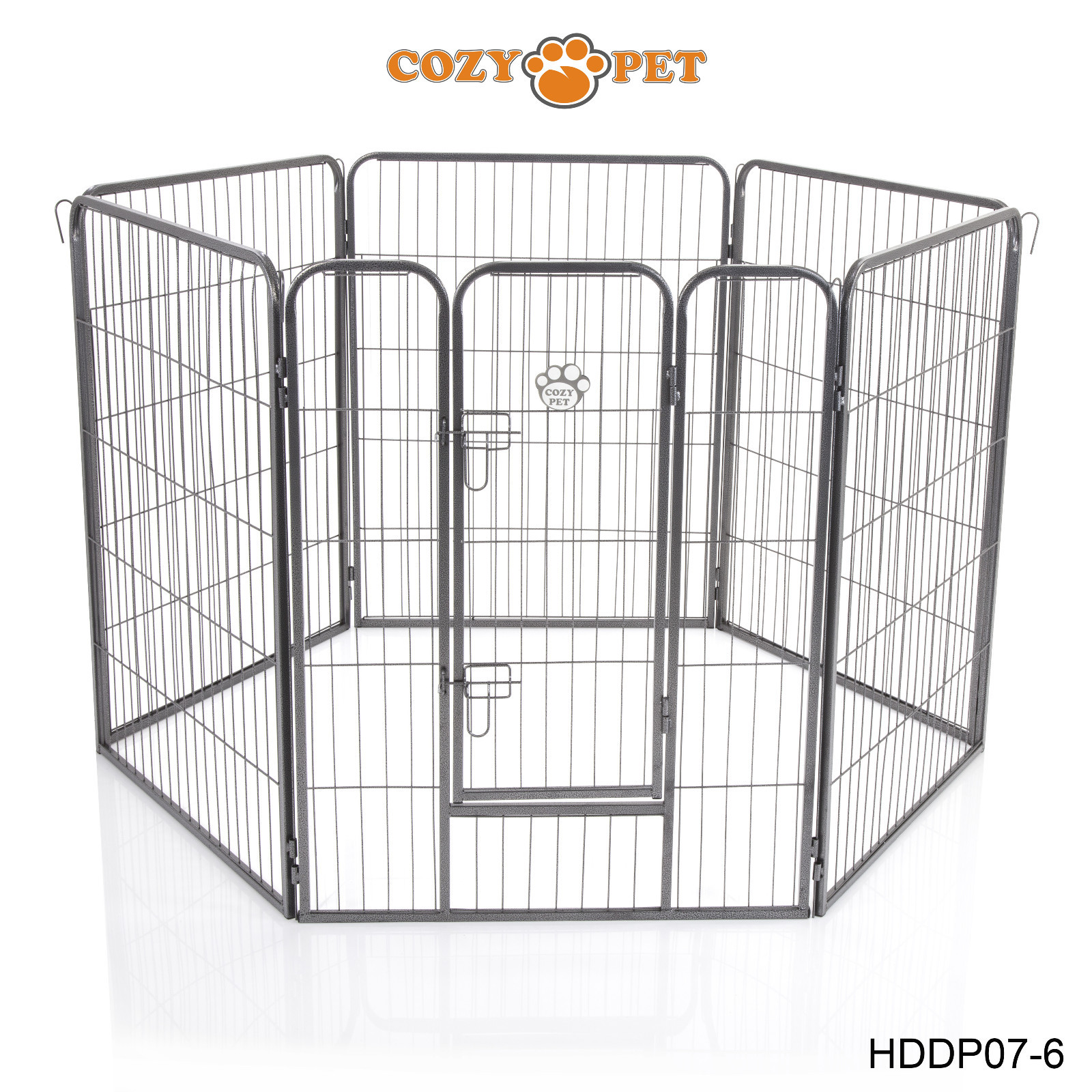 Heavy Duty Cozy Pet Puppy Playpen Run Crate Pen 90cm High Dog Cage