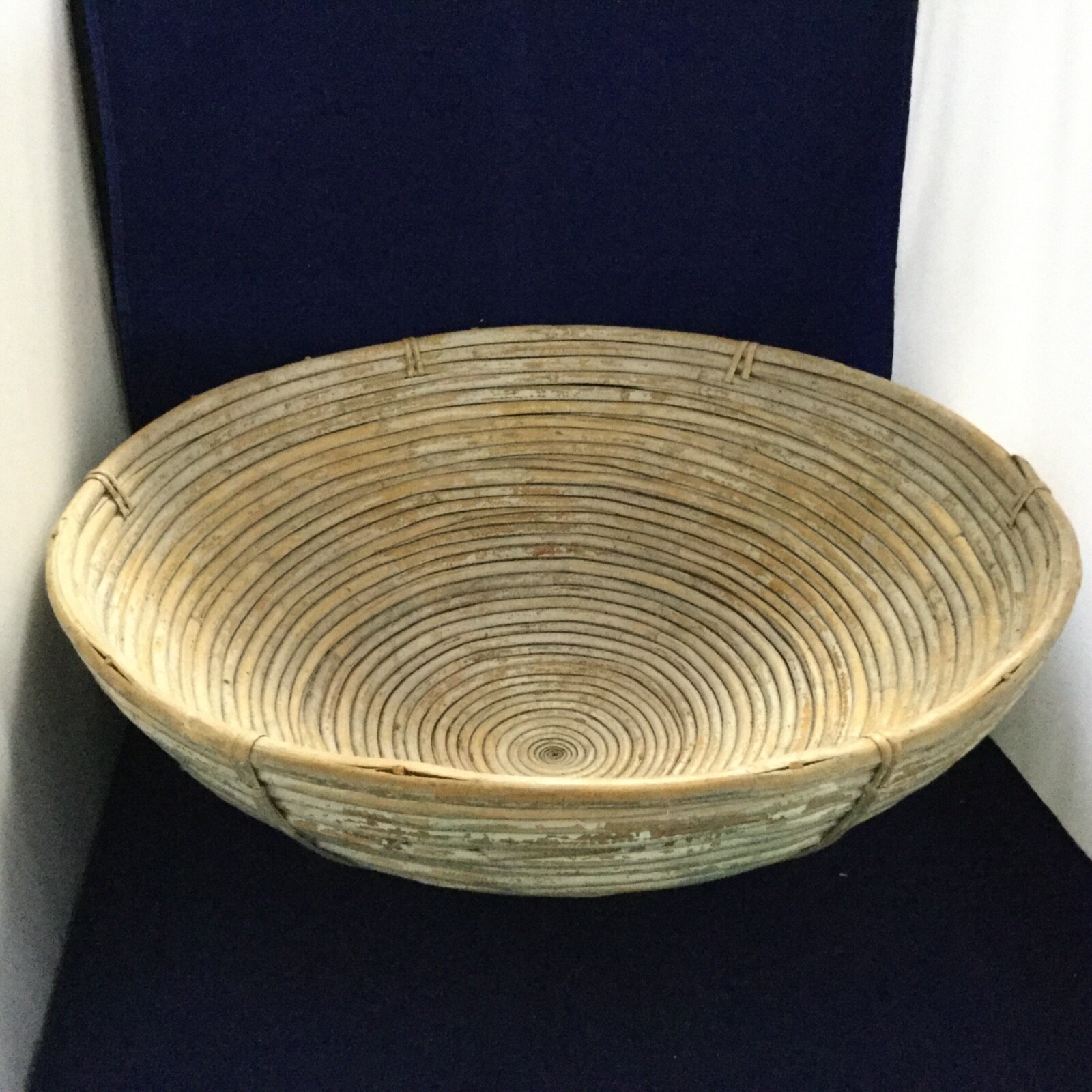Large handmade decorative bowl, 16” wide, 10 1/4” deep