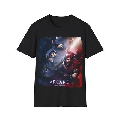 Unisex Gaming shirt Jinx Vi Caitlyn Ambessa Sevika Ekko / Arcane / lol