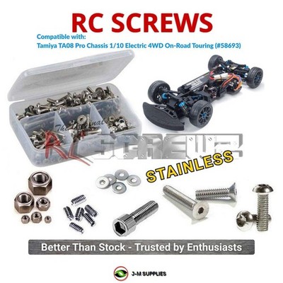 RCScrewZ Stainless Screw Kit tam274 for Tamiya TA08 Pro 1/10 4WD (58693) | SET