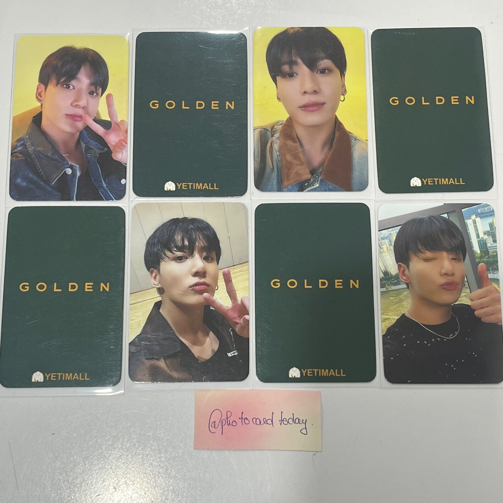 BTS ジョングク JungKook GOLDEN YETIMALL 中華 BTS ジョングク グク GOLDEN YETIMALL 中華 中国 4枚セット BTS