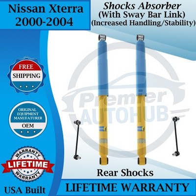 Bilstein OEM Rear Shocks W/Sway Bar Links For 2000-2004 Nissan Xterra