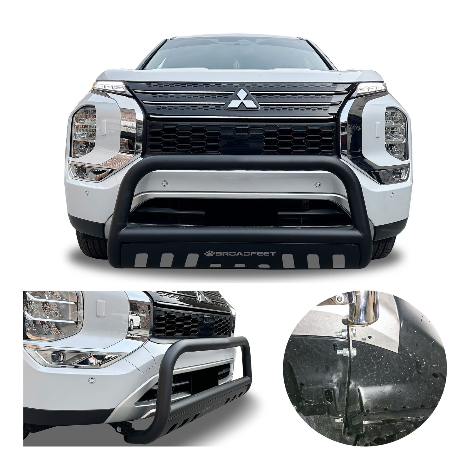 2022-2025 Mitsubishi Outlander Front BLACK Bull Bar Bumper
