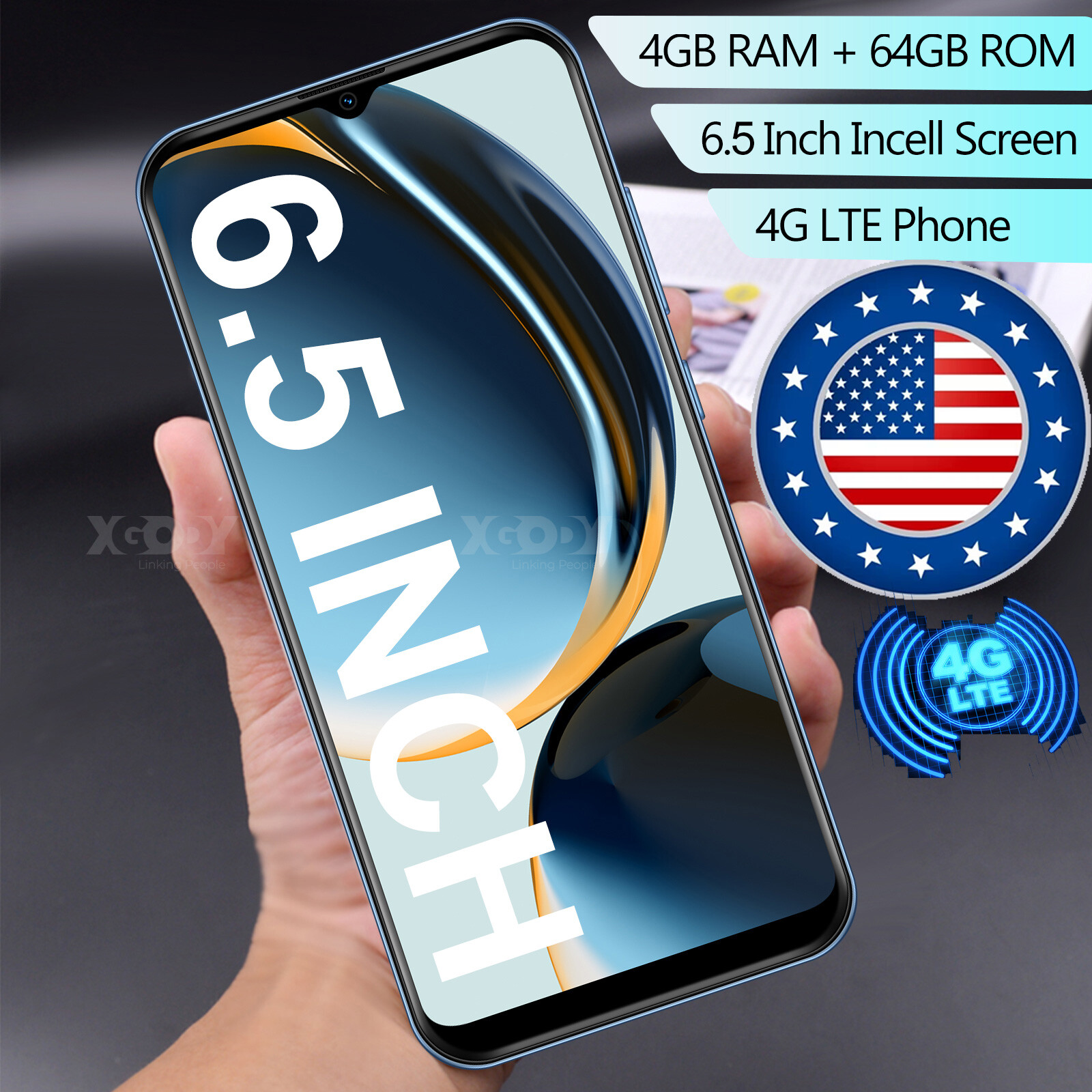 2023 XGODY NEW 6.5" 64GB 4GB Smartphone Android 10 Unlocked 