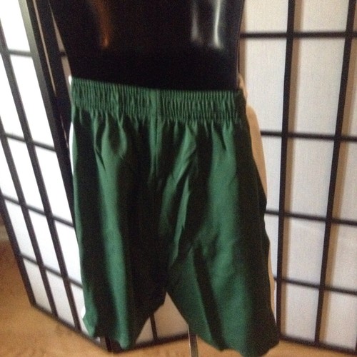 Intensity Unisex Diamond Flatback Mesh Basketball Shorts DK Green/White