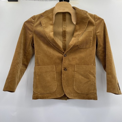 J. Crew Kenmare Brisbane Moss Men's 36S Brown Corduroy  Sport Coat Suit Jacket