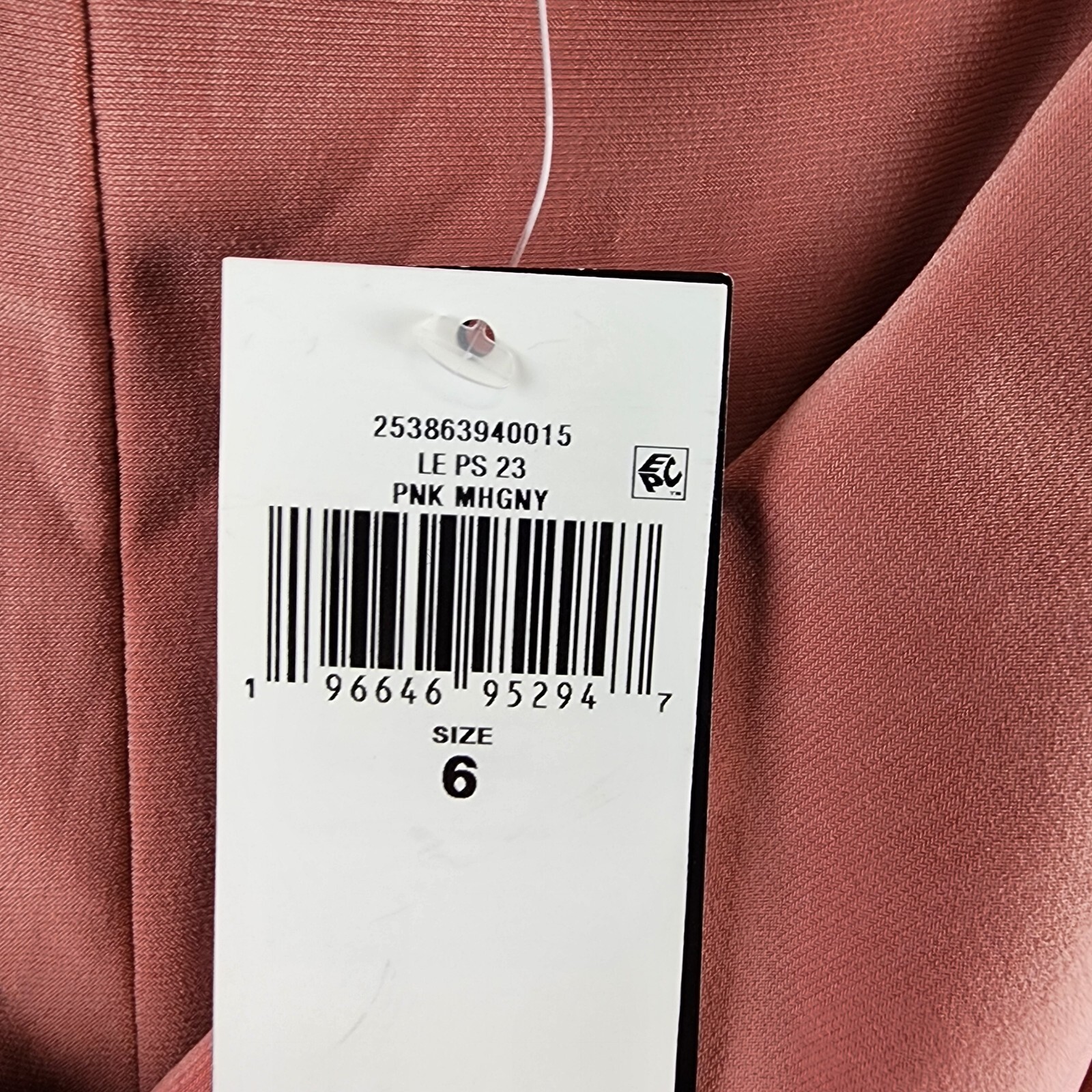 Lauren Ralph Lauren Jersey Off-the-Shoulder Gown Womens 6 Pink Mahogany Side Zip - Picture 6 of 15