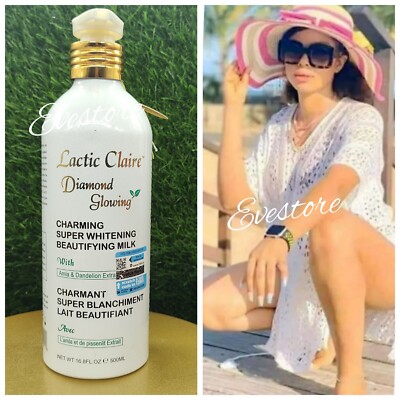 Lactic Claire Diamond Glowing Beautying Whitening Body Lotion 500mlx 1 Pure GLOW