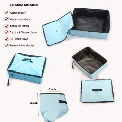 Mispace Portable Twin Compartment Show House Cat Cage/Condo - Easy to Fold & ...