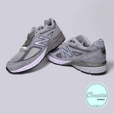 New Balance 990v4 MiUSA Grey Silver - Size 7 Men's / 8.5 Women's