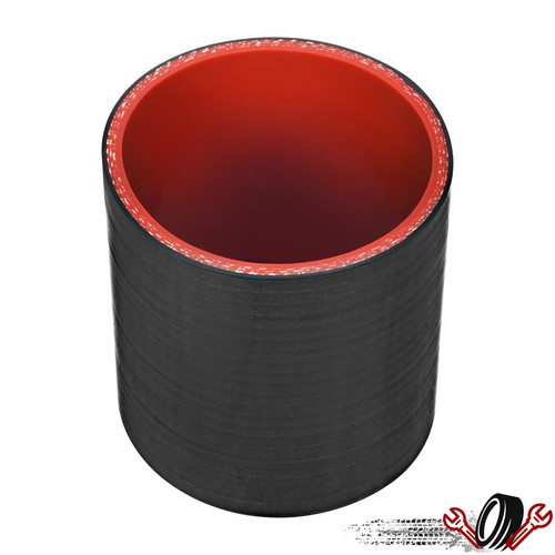 Черный + Красный 2,5 Прямой Силиконовый шланг Патрубок промежуточного охладителя Муфта радиатора Turbo