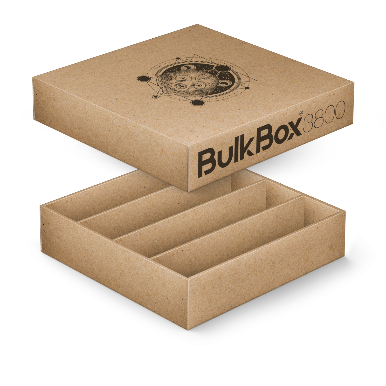 TCG bulk storage box for ANY trading card game ECO BulkBox Set of 3 x 3800 cards