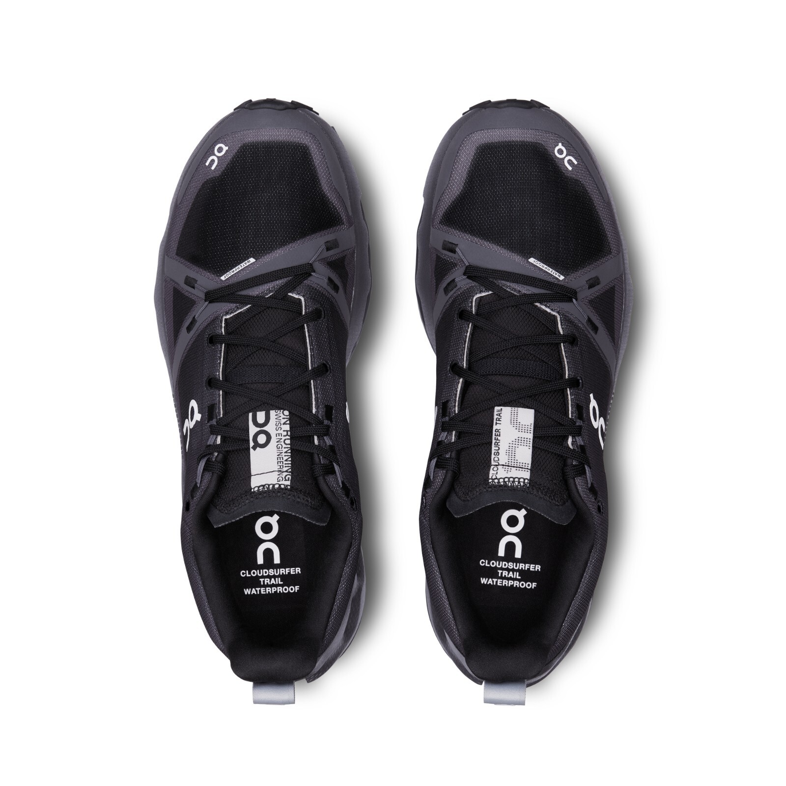 Pre-owned On Cloudsurfer Trail Waterproof Black Eclipse 3me10270106 Men's Trail Running In Black, Eclipse