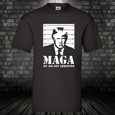 Trump Mugshot Shirt Fake News Never Surrender T-Shirt President MAGA Donald S-5X