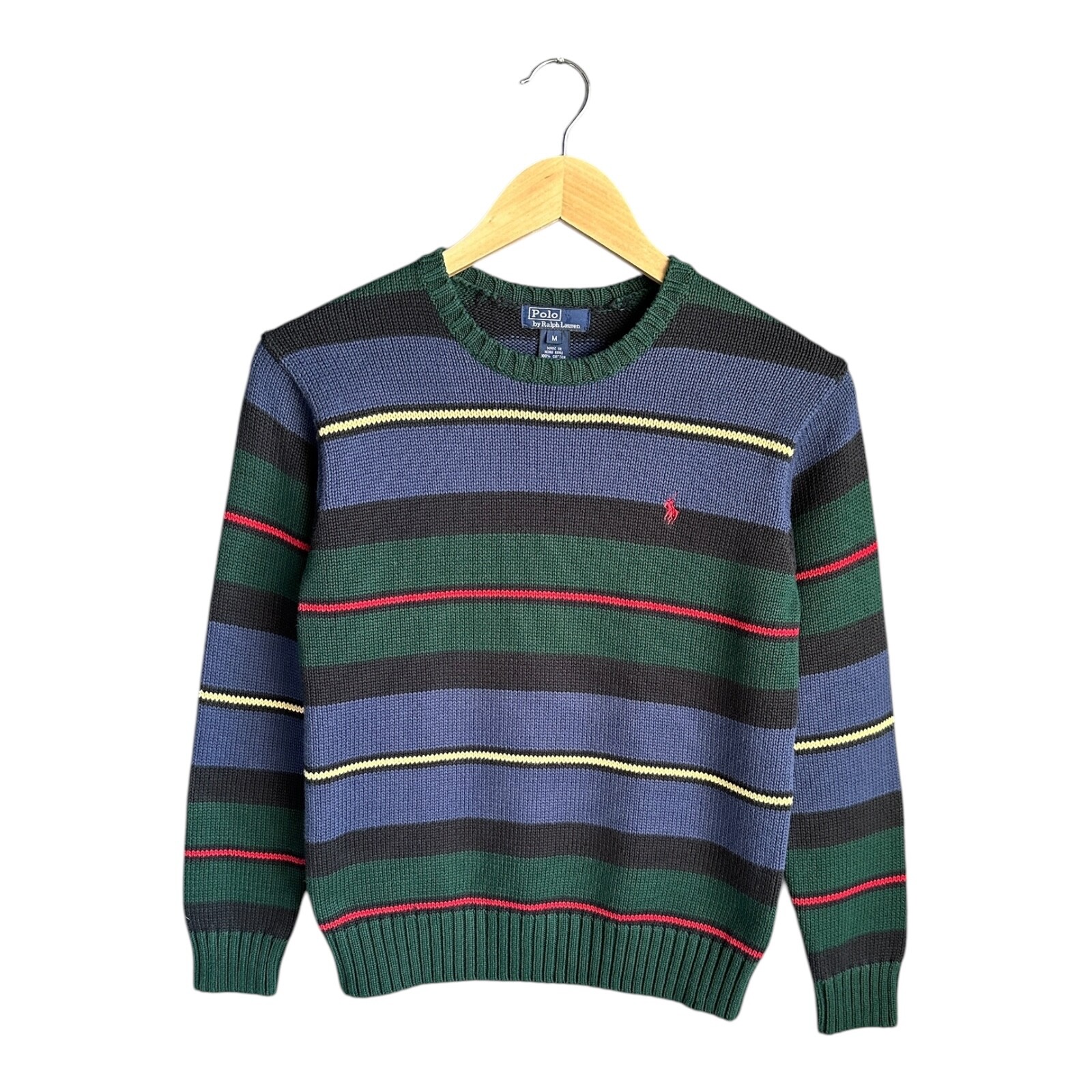 トップス 90s Polo Ralph Lauren Cotton Knit Ralph Lauren Polo Vintage 90's Cotton Knit American US Flag