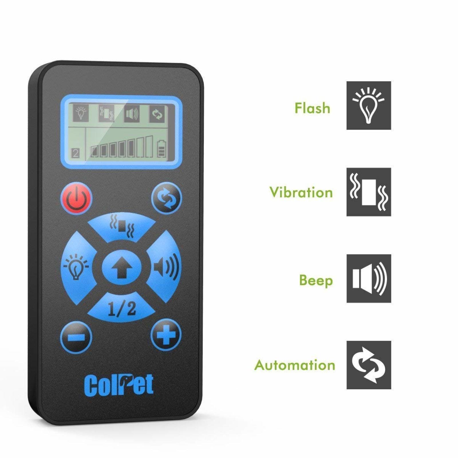 Dog Pet Training Shock Collar Rechargeable Waterproof with Remote All Sizes Bark