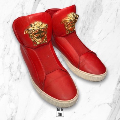 red versace shoes