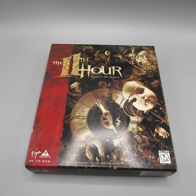 Vintage 1995 The 11th Hour the sequel to the 7th Guest PC CD ROM game BIG BOX