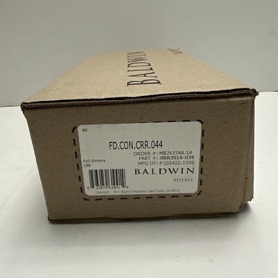 Baldwin FDCONCRR044 Reserve Contemporary Full Dummy Knobset Brass