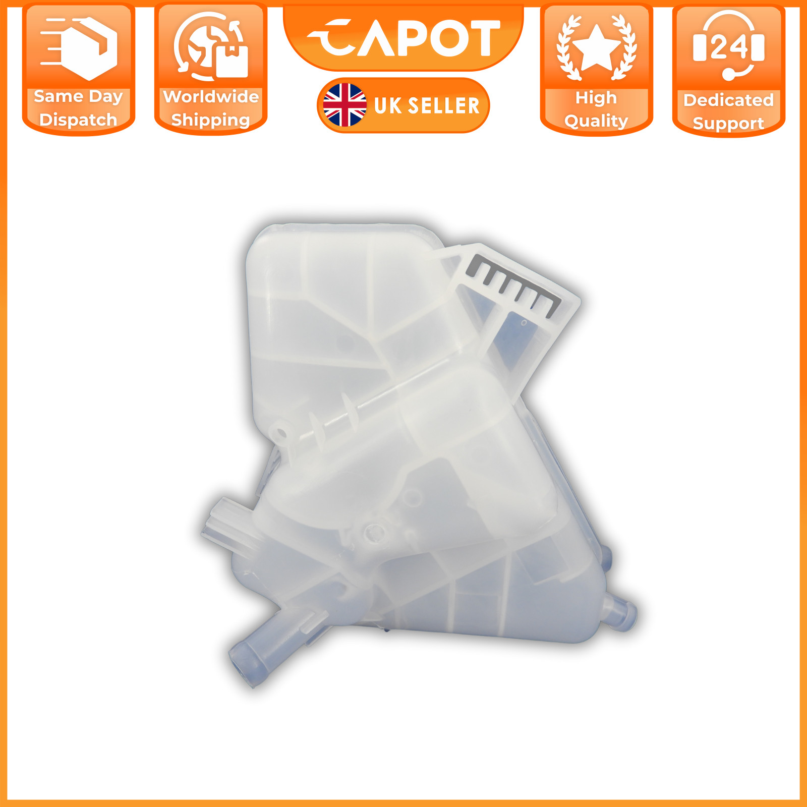 For Ford Fiesta Mk7 08-On Radiator Coolant Expansion Header Tank & Cap 1504818