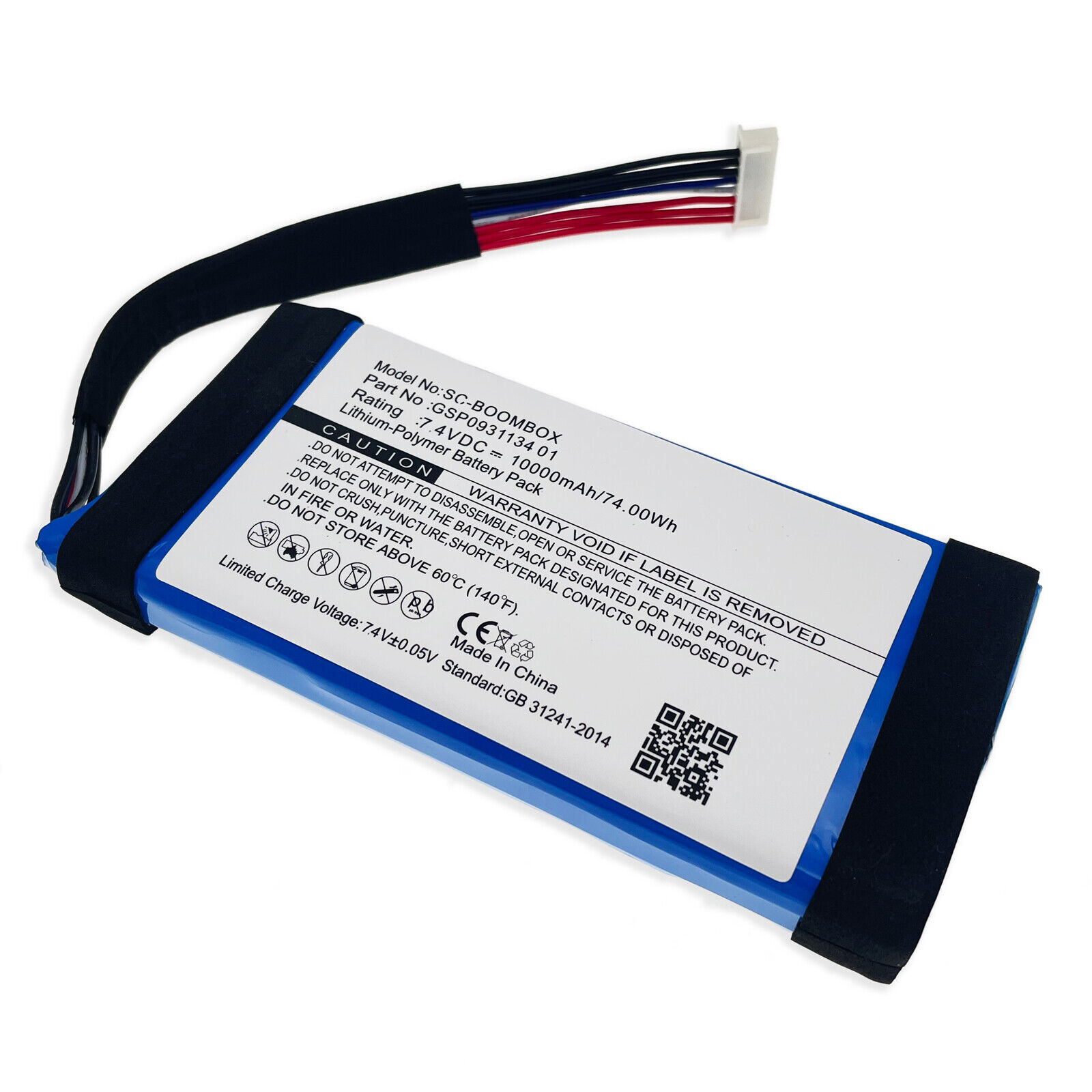New Replacement Battery for JBL Boombox 1 10000mAh 7.4V GSP0931134 01 JEM3316