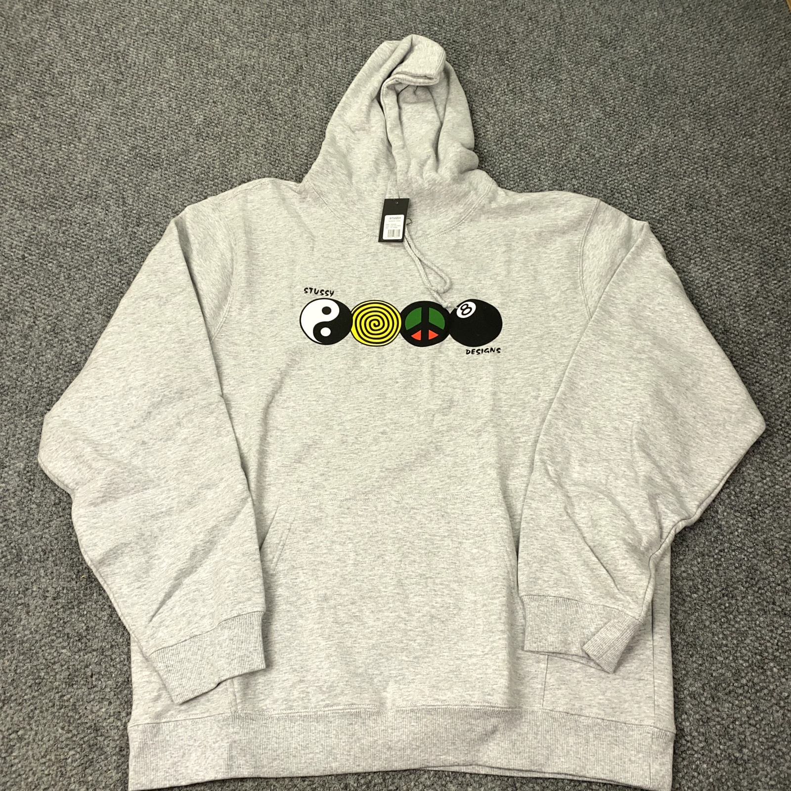 トップス Stussy College Sweat XXL Varsity Oversized Crew – Premier