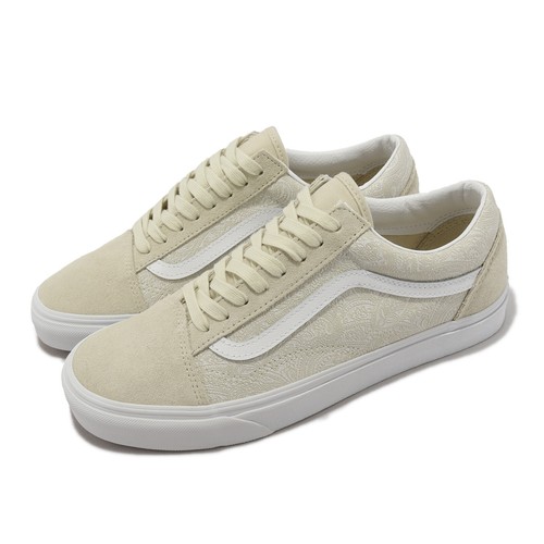 Vans Old Skool Princess Paisley Bone Бежевая мужская повседневная обувь унисекс VN0005UABWQ