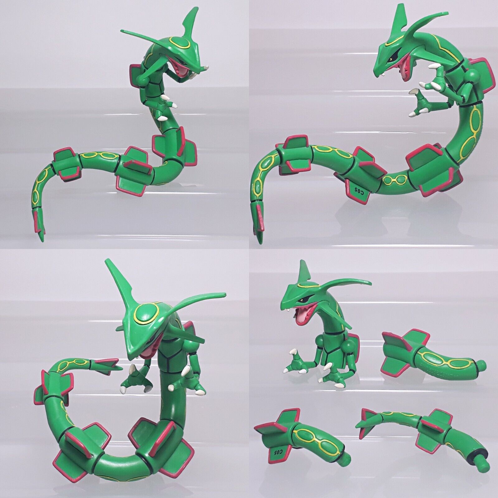Rayquaza Pokemon Pose Figure Tomy 2004 Poseable Toy Japan Rayquaza Pokemon Pose Figure Tomy 2004 Poseable Toy Japan