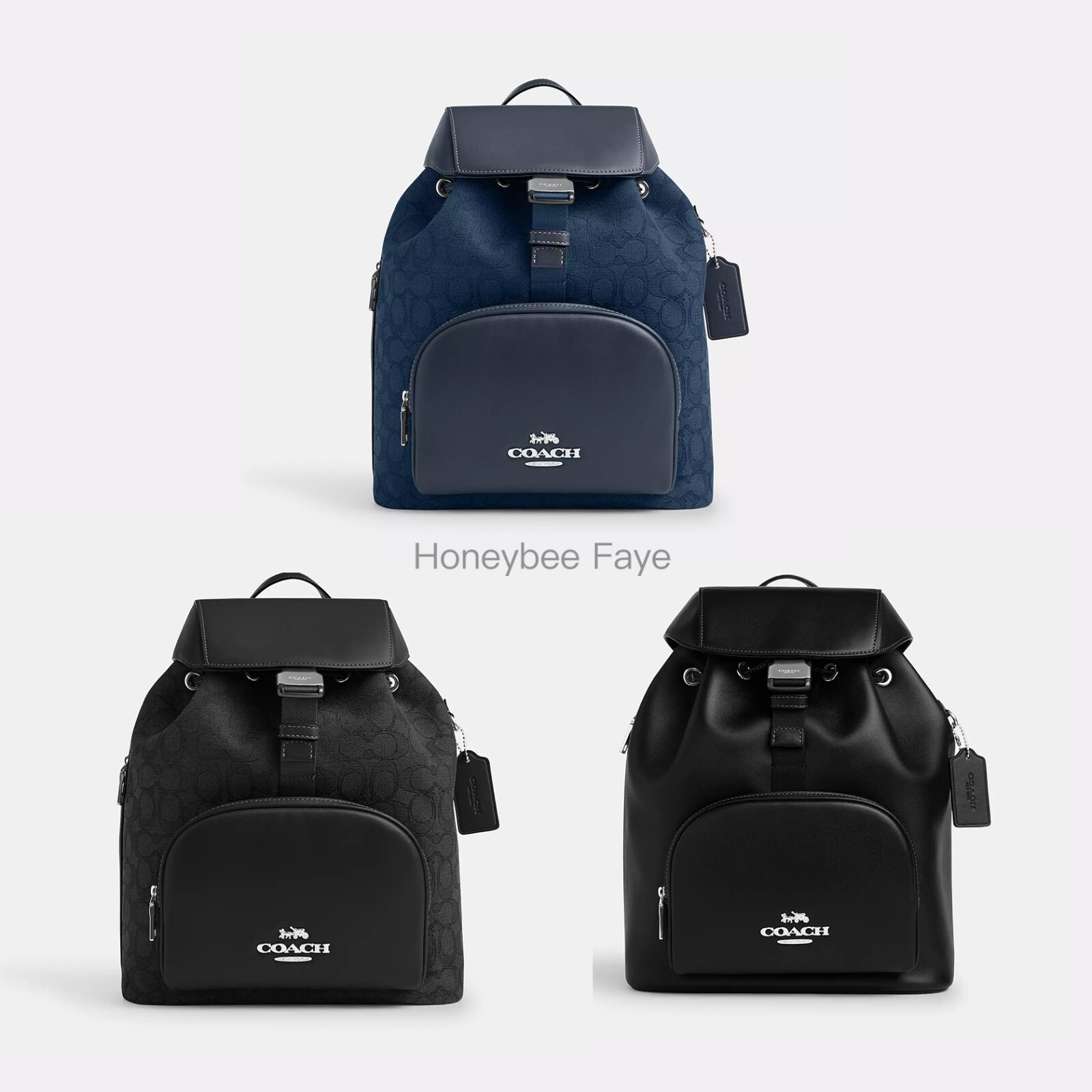 【Coach】Pace Large Backpack Signature Jacquard ◆国内発送◆ NWT Coach Pace Large Backpack In Signature Jacquard CT812