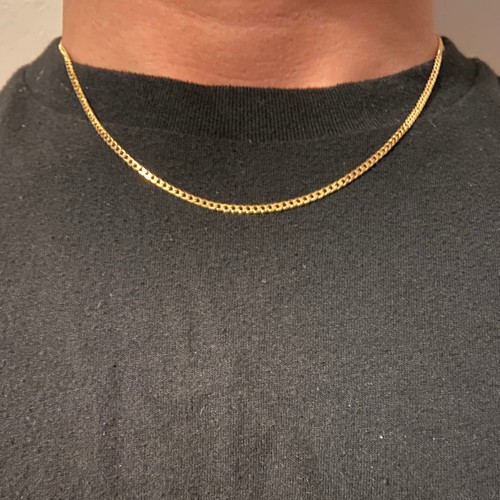 アクセサリー GOLD KID KING BRASS CURB CHAIN Fine Curb Link Necklace 10K Yellow Gold – King Baby