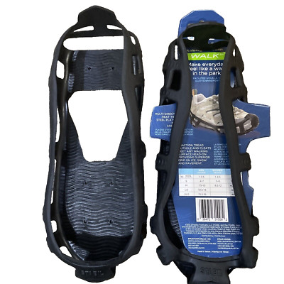 STABILicers Walk Removable Snow and Ice Cleats - Black Size Large