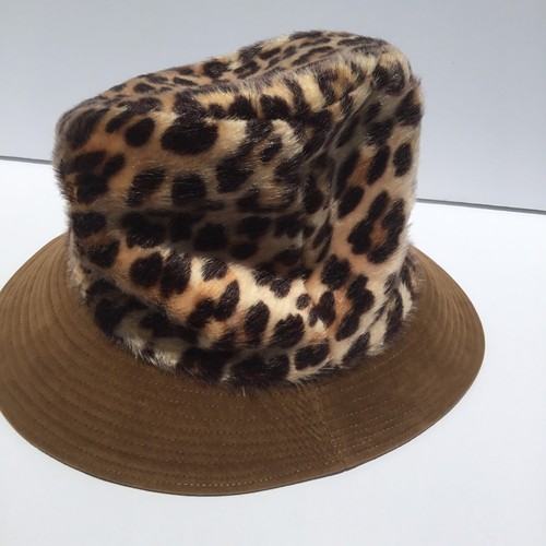 Heeksuede Vintage Women's Leopard Print Hat. Union Made In Holland 591785