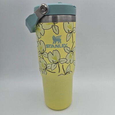 STANLEY T&C Surf Designs Custom ''ALOHA'' White Ginger SS Flip Straw Tumbler 30oz