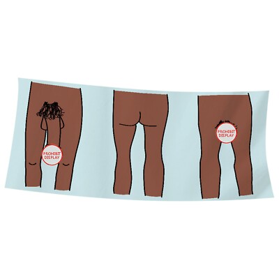 Creative Bath Towel Adult Funny Print Shower Body Wrap Soft Beach Towel Blankets
