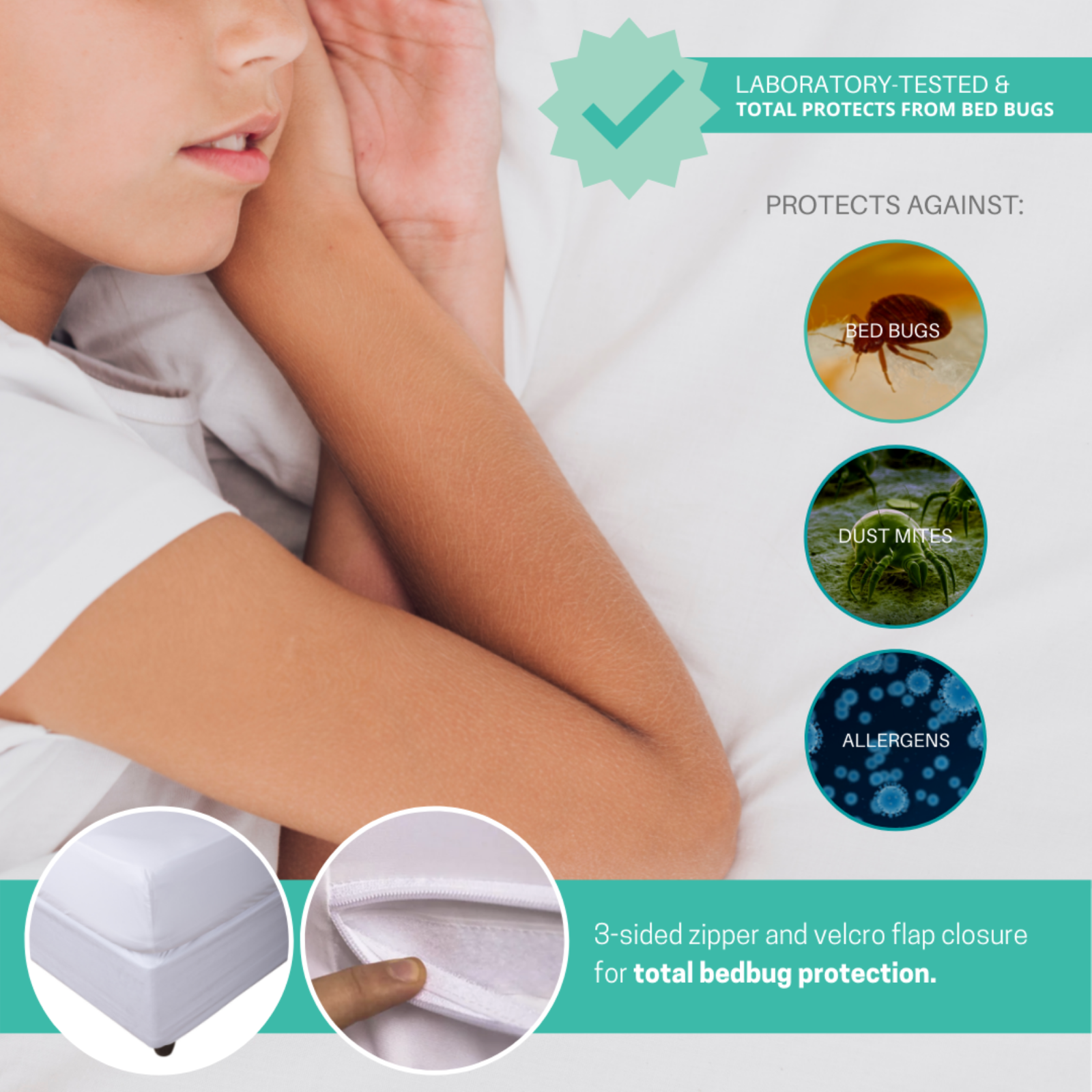 Hygea Natural Luxurious Bed Bug Water Resistant Mattress Cover/Encasement